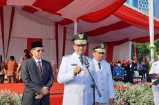 [HOAKS] Anies Baswedan Pimpin Pengibaran Bendera Raksasa di Monas