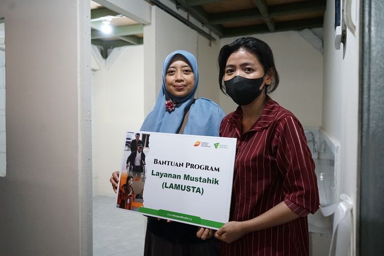 Peresmian renovasi rumah salah satu penyintas Tuberkulosis Resisten Obat (Tb RO) di kawasan Senen, Jakarta Pusat, Selasa (9/4/2023) lalu.
