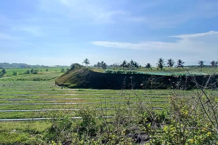 Tembok alami di pesisir selatan Jawa. 