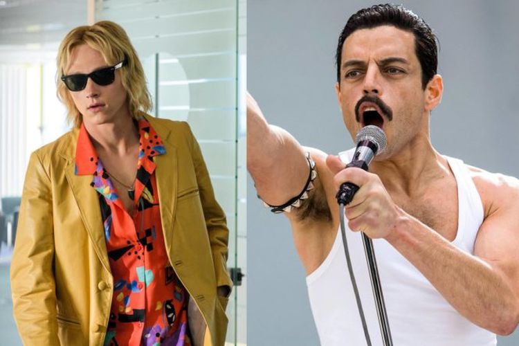 Aktor Ben Hardy dan Rami Malek dalam film Bohemian Rhapsody