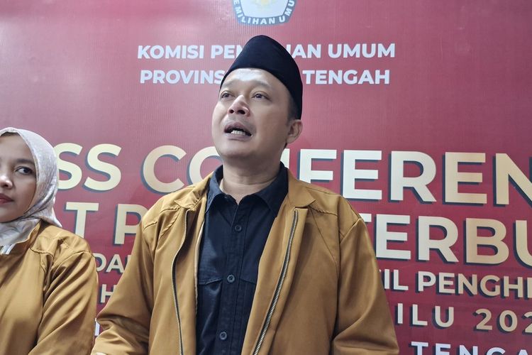 Ketua KPU Jawa Tengah di sela rapat pleno di kantornya, Rabu (6/3/2024).