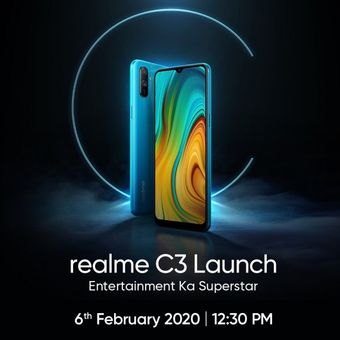 Undangan peluncuran Realme C3.