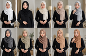 15 Inspirasi Warna Jilbab untuk Gamis Hitam agar Tidak Monoton