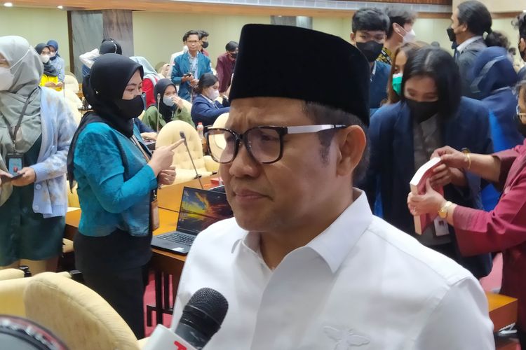Ketum PKB sekaligus Wakil Ketua DPR RI Muhaimin Iskandar atau Cak Imin saat ditemui di Gedung DPR RI, Senayan, Jakarta Pusat, Selasa (13/9/2022). 
