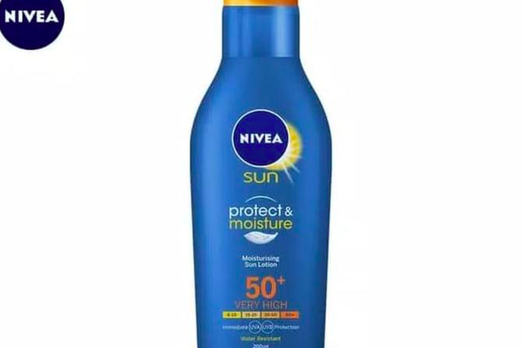 Nivea Sun Protect & Moisture Lotion, rekomendasi sunblock badan