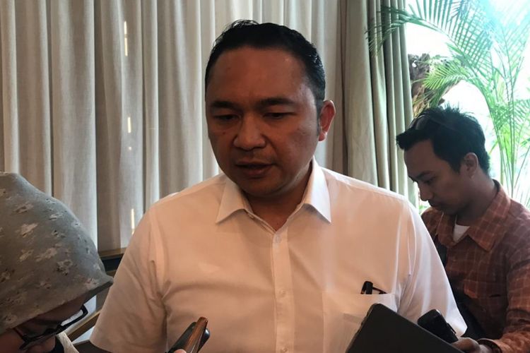 Direktur Utama Garuda Indonesia Ari Askhara di Jakarta, Selasa (15/1/2019).