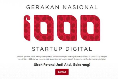 Pendaftaran Gerakan 1.000 Startup Resmi Dibuka