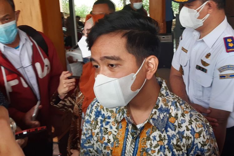 Wali Kota Solo Gibran Rakabuming Raka ditemui di Pendapa Kelurahan Joglo, Banjarsari, Solo, Selasa (16/11/2021).