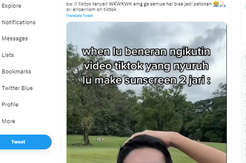 Anjuran Pakai Sunscreen Dua Jari, Haruskah Dilakukan?