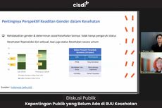 RUU Kesehatan Dinilai Perlu Menerapkan Perspektif Keadilan Gender, Ini Alasannya