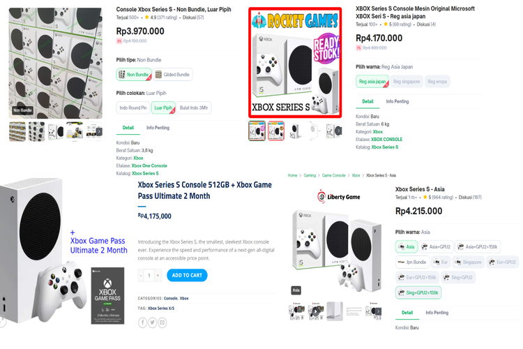 ilustrasi harga terbaru Xbox Series S