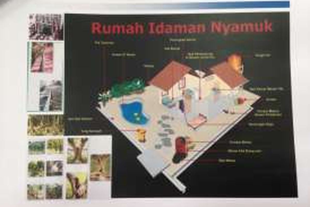 Tampak bagian dari slide tentang penjelasan tempat favorit nyamuk yang ditunjukkan oleh pihak Kantor Kesehatan Pelabuhan (KKP) Kelas 1 Bandara Soekarno-Hatta terkait penyebaran virus Zika, Rabu (3/2/2016). 


