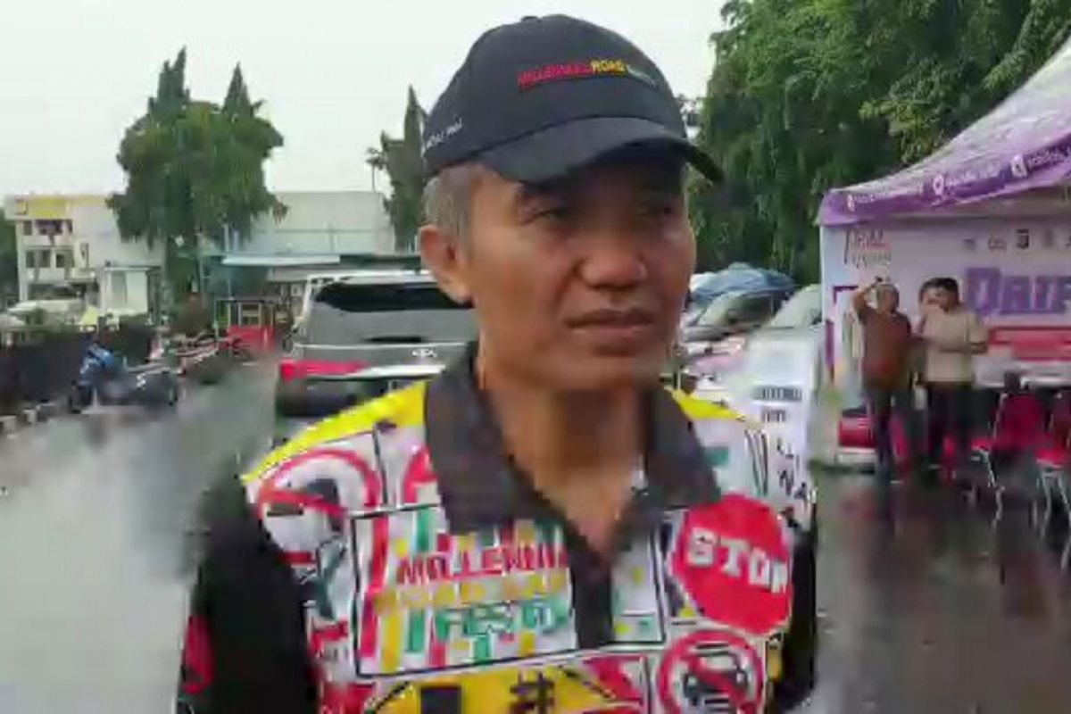 Dirlantas Polda Metro Jaya, Kombes Yusuf di Lapangan Promoter Polda Mtero Jaya, Jakarta Selatan, Minggu (3/3/2019).