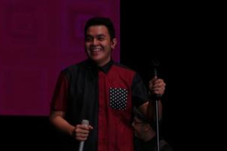 Tulus tampil di Sound Fair, Jakarta Convention Center, Senayan, Jakarta Pusat, Sabtu (25/10/2014) malam.