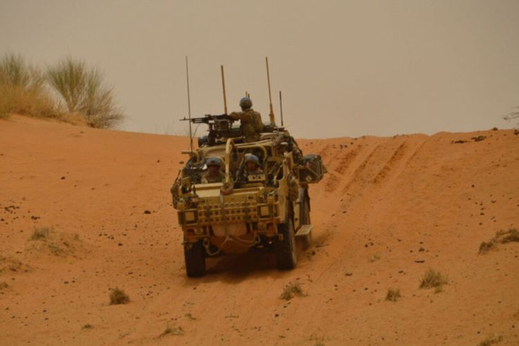 Ilustrasi pasukan penjaga perdamaian PBB di Mali.