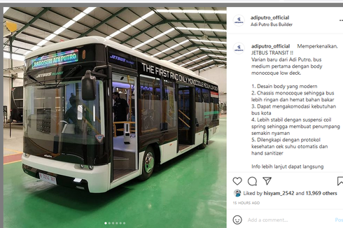 Karoseri Adiputro Kenalkan Bus Medium Monokok, Futuristik