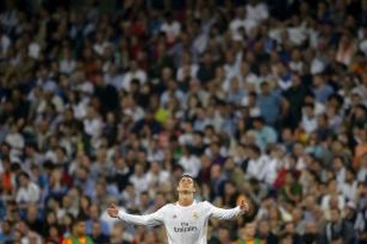 Gelandang Portugal dan Real Madrid, Cristiano Ronaldo.