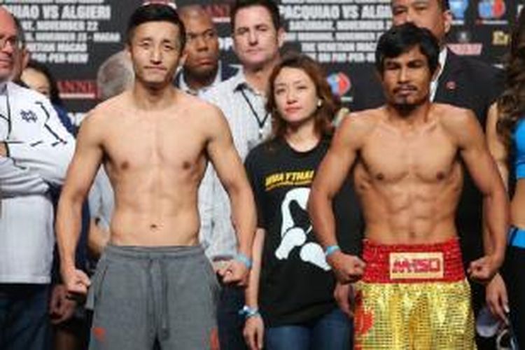 Peyinju Tiongkok, Zou Shiming dan  Kwanpichit OnesongchaiGym, petrinju Thailand berwajah mirip Manny Pacquiao