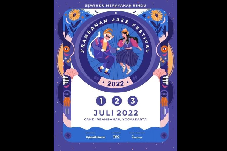Poster acara Prambanan Jazz 2022.