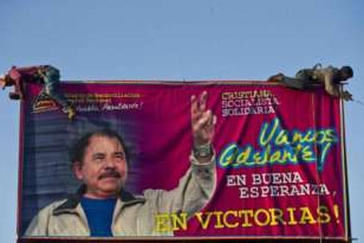Presiden Daniel Ortega (70) sedang berupaya untuk merebut masa jabatan ketiganya dalam pemilu November mendatang.