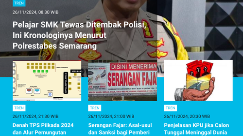 [POPULER TREN] Pelajar SMK Tewas Ditembak Polisi di Semarang | Cara Cek DPT Online Pilkada 2024