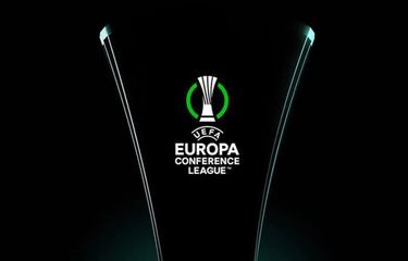 Logo kompetisi UEFA Europa Conference League atau UECL. Europa Conference League akan menjadi kompetisi strata ketiga Eropa dan akan dimulai pada musim 2021-2022. (Sumber foto: Tangkapan layar situs web UEFA)