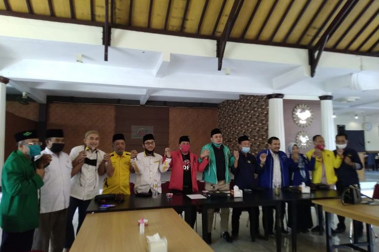 Pimpinan Partai Politik di Jember berkumpul di rumah makan lestari  