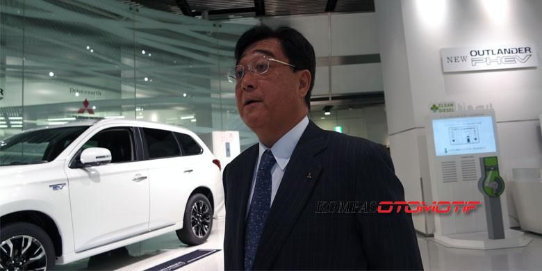 CEO Mitsubishi Motors Corporation (MMC) Osamu Masuko di Tokyo, Jepang, Selasa (27/10/2015).