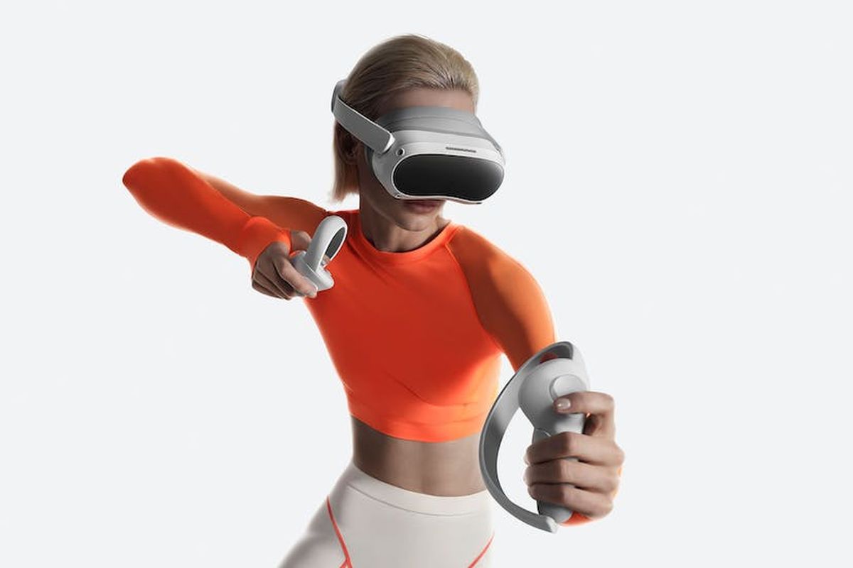 Ilustrasi headset VR Pico 4.