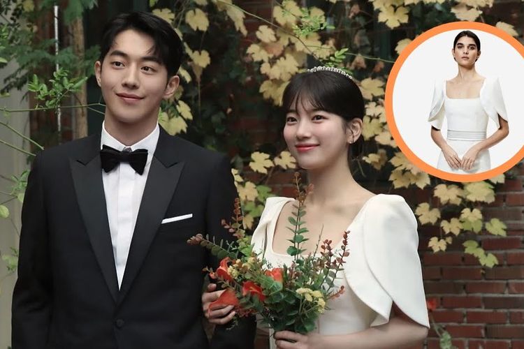 Seo Dalmi yang diperankan oleh Bae Suzy (kanan) mengenakan gaun putih sederhana pada scene pernikahan. Diketahui harga gaun tersebut berkisar Rp 25 juta.