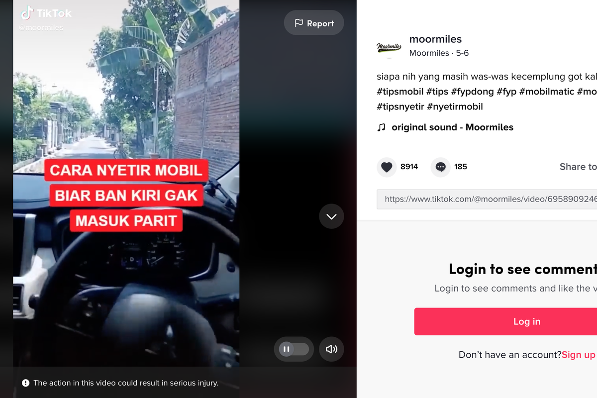 Cara menyetir mobil biar ban kiri tidak masuk parit