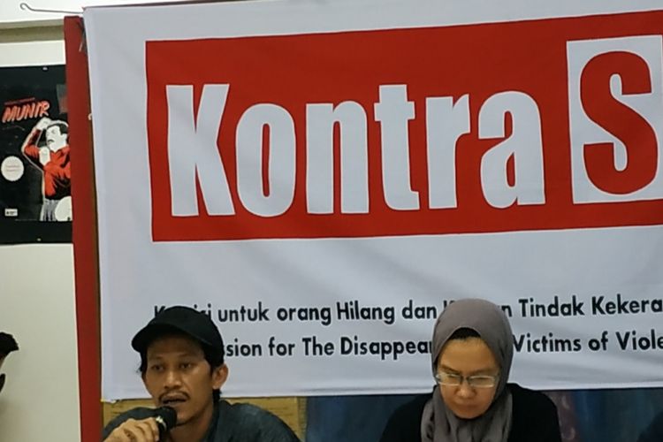 Deputi Koordinator Kontras Feri Kusuma di Kantor Kontras, Kwitang, Jakarta Pusat, Jumat (6/12/2019). 