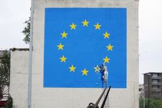 Banksy Tak Permasalahkan Penghapusan Mural Brexit Miliknya