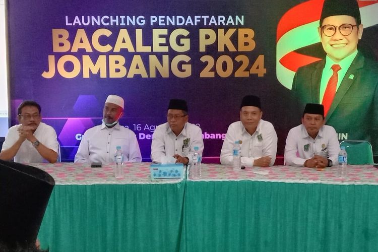 Pengurus DPC Partai Kebangkitan Bangsa (PKB) Kabupaten Jombang, Jawa Timur, membuka pendaftaran Caleg yang akan diusung dalam Pemilu 2024, Selasa (16/8/2022).