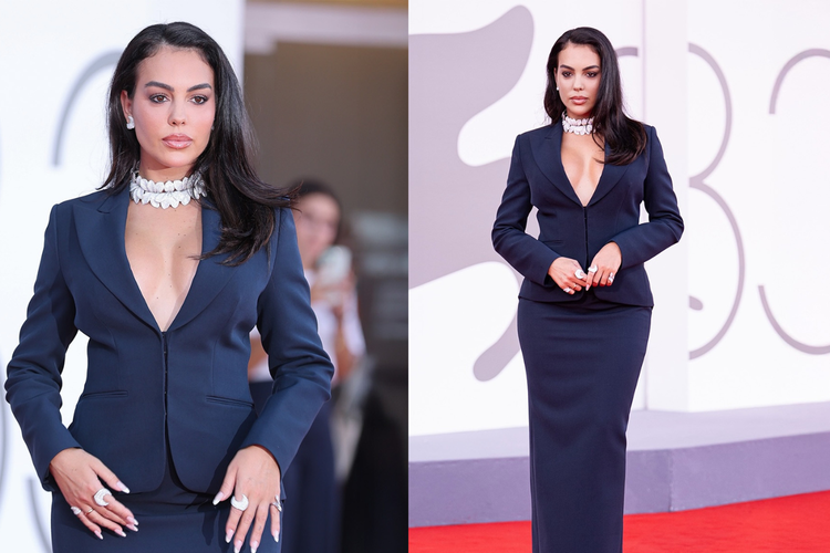 Gaya Georgina Rodriguez di Venice Film Festival 2026, Elegan dengan Power Suit
