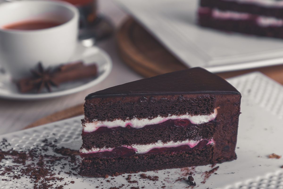 Ilustrasi kue cokelat 