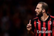 Cagliari Vs AC Milan, Gol Perdana Gonzalo Higuain Selamatkan Tim Tamu