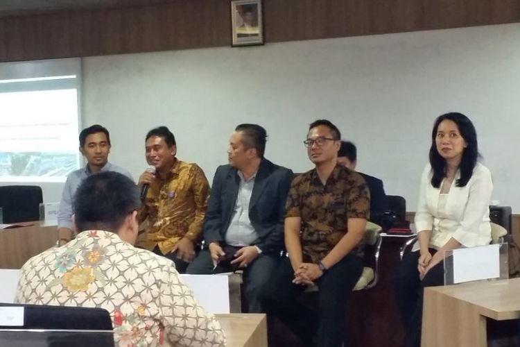 Diskusi bertema Building Jakarta Upwards di Sekolah Bisnis dan Manajemen Institut Teknologi Bandung (SBM ITB), Jakarta, Senin (10/12/2018).