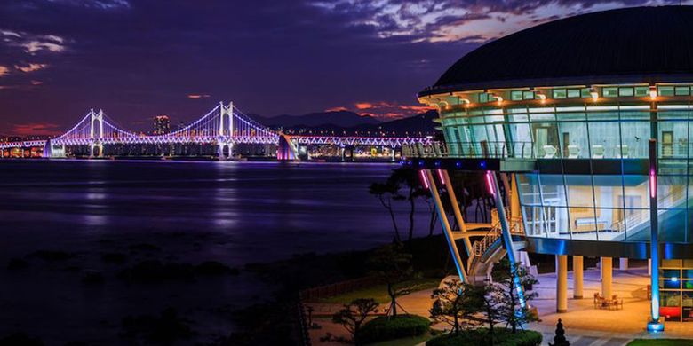 Dongbaek Island di Busan, Korea Selatan.