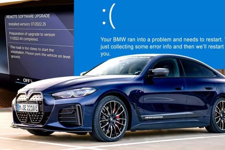 Mobil listrik BMW i4 tidak bisa melakukan pembaruan perangkat lunak ketika berada di tanjakan