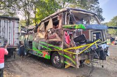 KNKT Investigasi Penyebab Rem Blong Bus Rombongan SMK Lingga Kencana