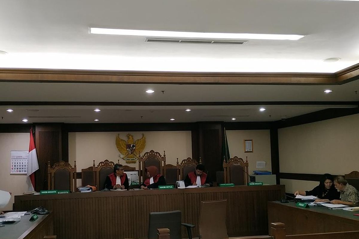 Sidang gugatan Hak cipta yang diajukan Bambang Widodo dan Endang Trido atas program Tasaku milik Sahabat Sampoerna (BSS) di Pengadilan Negeri (PN) Jakarta Pusat, Rabu (10/7/2019).