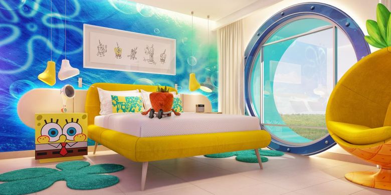 Sebuah suite bernama Pineapple Suite di Nickelodeon Hotels & Resorts Riviera Maya yang dikelola oleh Karisma Hotels & Resorts, Meksiko (dok. https://www.karismahotels.com/).