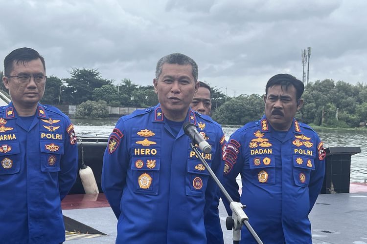 Direktur Polair Korpolairud Baharkam Polri Brigjen Hero Henrianto Bachtiar saat ditemui di Markas Korpolairud, Tangjung Priok, Jakarta Utara, Rabu (29/1/2025).