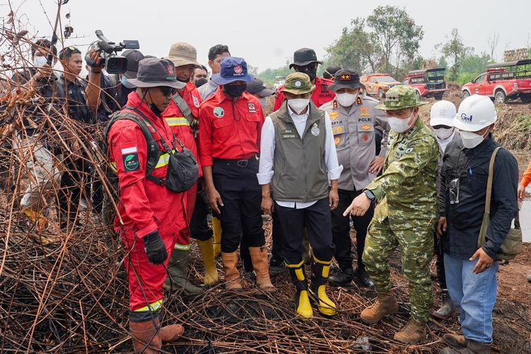 Menhut Puji Penanganan Karhutla di Riau, Sebut Pangdam dan Kapolda Riau Seperti Upin dan Ipin