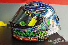 Helm Baru Rossi untuk Tes MotoGP di Sepang