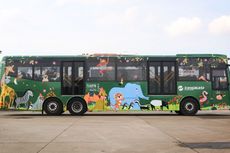 Warna-warni Binatang Lucu di Bus Transjakarta Rute Ragunan dan Ancol