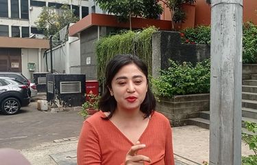 Dewi Perssik saat ditemui di kawasan Tendean, Jakarta Selatan, Selasa (7/2/2023).