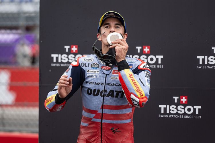 Marc Marquez saat berlaga pada MotoGP Jepang 2024