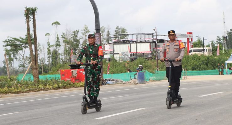 Dengan Otoped, Duet Nanang dan Tri Pastikan Keamanan IKN Saat HUT RI